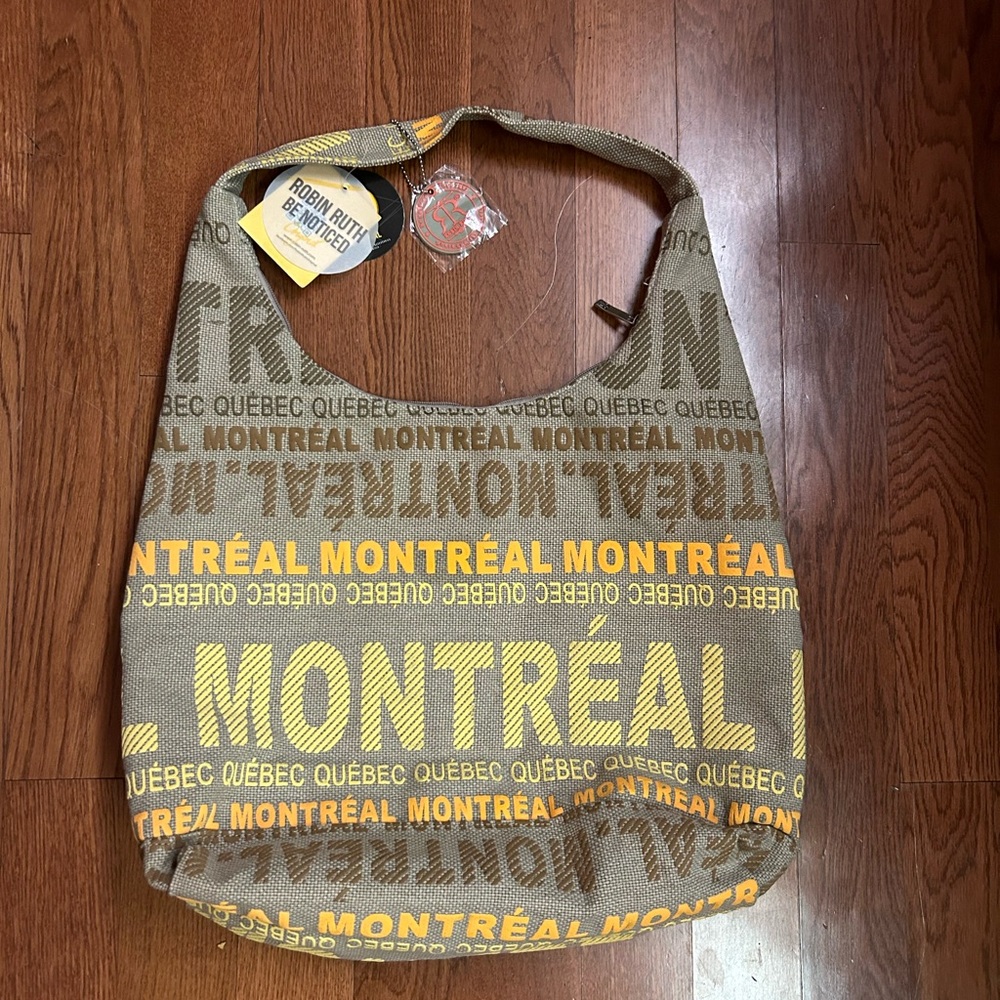 Robin Ruth original “Montreal Canada” design tote/shoulder bag. NWT